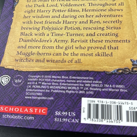 Harry Potter Hermione Granger: Cinematic Guide - Scholastic Hardcover Book - Picture 3 of 7